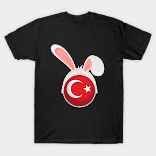 happy easter Turkey bunny ears flag cute designs T-Shirt